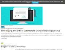 Tablet Screenshot of datenschutz-praxis.de